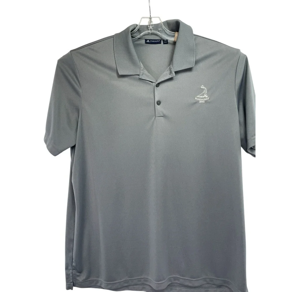 PineHurst‎  / Adidas Climacool Mens Sz 2XL Grey Polo Shirt (G10) NW/OTs